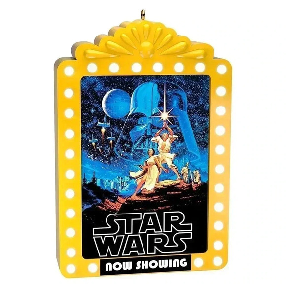 Hallmark Keepsake Christmas Ornament 2023 Star Wars A New Hope Now Showing NOTES - Picture 1 of 7